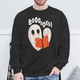 Halloween Teacher Library Ghost Books Men Women Kids Sweatshirt Gifts for Old Men