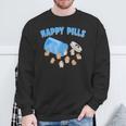 Happy Pills うさぎ 面白い ホーランドロップ バニー 恋人 ユーモア スウェットシャツ 高齢者への贈り物