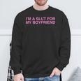 I'm Alut For My Boyfriend Y2k カップル 風刺殺 スウェットシャツ 高齢者への贈り物