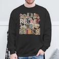 I'd Rather Be Reading Bookworm Cute Book Lover Sweatshirt Gifts for Old Men