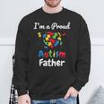 I'm A Proud Autism Father Dad Heart Sweatshirt Gifts for Old Men