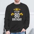 It's My 80Th Birthday Party 80歳 誕生日 メンズ レディース スウェットシャツ 高齢者への贈り物