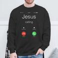 Jesus Calling Jesus Phone クリスチャンtシャツ スウェットシャツ 高齢者への贈り物