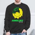 Junglist ドラムとベース Dnb スマイリー スウェットシャツ 高齢者への贈り物