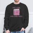 Just a Girl Who Loves Magic Spells Book Sweatshirt Gifts for Old Men Just a Girl Who Loves Magic Spells Book Sweatshirt Gifts for Old Men