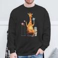 Kawaii Cute Giraffes Books And Tea Women's Sweatshirt Gifts for Old Men