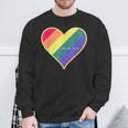 Love Is Love レインボーハート スウェットシャツ 高齢者への贈り物