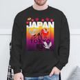 I Love Japan Culture Cool Japanunset Red-Crowned Crane スウェットシャツ 高齢者への贈り物