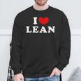 I Love Lean 私は愛する Lean スウェットシャツ 高齢者への贈り物