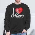 I Love Music D001-0095A スウェットシャツ 高齢者への贈り物