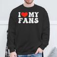 I Love My Fans スウェットシャツ 高齢者への贈り物