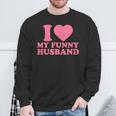 I Love My Husband · I Heart My Husbandalentines Day スウェットシャツ 高齢者への贈り物