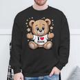 I Love Tsurumi Teddy Bear 鶴見テディベアが大好き スウェットシャツ 高齢者への贈り物