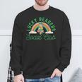 Lucky Readers Social Club Leprechaun St Patricks Book Lover Sweatshirt Gifts for Old Men