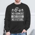No Farmers No Food No Future ファーマー 農場農場農業 スウェットシャツ 高齢者への贈り物