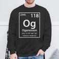Oganesson Element ホワイト スウェットシャツ 高齢者への贈り物