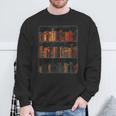 Old Books On Vintage Bookshelves Dark Academia Aesthetic Sweatshirt Gifts for Old Men Old Books On Vintage Bookshelves Dark Academia Aesthetic Sweatshirt Gifts for Old Men