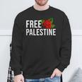 Palestine Free Palestine Free Gaza Palestine Flag Arabic スウェットシャツ 高齢者への贈り物