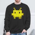 Pixel Gamer Clawd Claude Code Gaming レトロ コーディング ユーモア スウェットシャツ 高齢者への贈り物