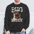 Pug Daddyパグパグパグパグパグパグお父さん犬お父さん父の日甘いパグパグお父さん スウェットシャツ 高齢者への贈り物
