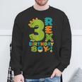 Rawr I'm 3 Three Rex Dinosaur 3Rd Birthday Boy Party スウェットシャツ 高齢者への贈り物
