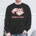 Read-A-Lotl Axolotl Books Reader Sweatshirt Gifts for Old Men