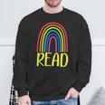 READ Rainbow Read Librarian Teacher Book Readers Reading Sweatshirt Gifts for Old Men READ Rainbow Read Librarian Teacher Book Readers Reading Sweatshirt Gifts for Old Men