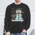 Reading Make You Bright Reader Book Lover Bookworm Christmas Sweatshirt Gifts for Old Men
