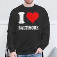 Red Heart I Love Baltimore スウェットシャツ 高齢者への贈り物