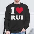 Red Heart I Love Rui スウェットシャツ 高齢者への贈り物