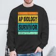 Retro AP Biology Shirt AP Biology Survivor Prep Book Study Sweatshirt Gifts for Old Men
