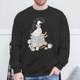 Retro Book SLP Goose On The Loose Speech Language Pathology Sweatshirt Gifts for Old Men