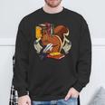 Squirrel Reading Book Cute Forest Animal Sweatshirt Gifts for Old Men Squirrel Reading Book Cute Forest Animal Sweatshirt Gifts for Old Men