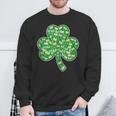 St Patricks Day Bookworm Shamrock Book Lover Sweatshirt Gifts for Old Men