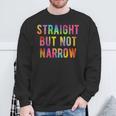 Straight But Not Narrow レインボー Lgbtq Ally スウェットシャツ 高齢者への贈り物