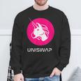 Uniswap Dex、Crypto Defi、分散型アプリケーション交換 スウェットシャツ 高齢者への贈り物