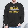 Ussシーウルフssn-21サブマリン 長袖tシャツ スウェットシャツ 高齢者への贈り物