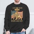 Vatican Pope Leo Xiv God Bless Pope Leo Xiv スウェットシャツ 高齢者への贈り物