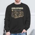 Women's Abibliophobia Ruined My Wallet Book Lover Sweatshirt Gifts for Old Men