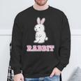 うさぎ Rabbit『ハロー』兎【どうぶつフレンズ】グッズ ゆるくて かわいい イラスト スウェットシャツ 高齢者への贈り物