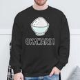 おかわり！ Okawari（ごはん 大好き）【お茶碗】ご飯タイム【変なtシャツ屋さん】面白い言葉 ポップ デザイン スウェットシャツ 高齢者への贈り物