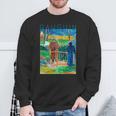 こんにちはゴーギャンさん 長袖tシャツ スウェットシャツ 高齢者への贈り物