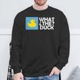 なんてアヒル なんてアヒルの面白いtシャツ スウェットシャツ 高齢者への贈り物
