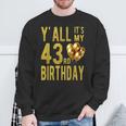 みんな私の43歳の誕生日面白いハッピー43歳の誕生日 スウェットシャツ 高齢者への贈り物