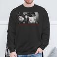 オープン・ザ・ドア・キャット・スクワッド・ミーム・ファニー・キャット・子猫・赤い目・ギフト スウェットシャツ 高齢者への贈り物