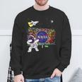 キッズ Nasaグラフィティアート宇宙飛行士キッドダビングスペースシャトルクール スウェットシャツ 高齢者への贈り物