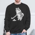 ゴルフ シェットランドシープドッグ シェルティ グッズ おもしろ 犬 面白い 笑える 和風 スウェットシャツ 高齢者への贈り物