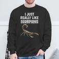 サソリの名言 I Just Really Likecorpions 洋服のサソリ スウェットシャツ 高齢者への贈り物