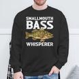 スモールマウスバス ウィスパラー コクチバス 長袖tシャツ スウェットシャツ 高齢者への贈り物