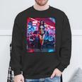 セクシーガールグラフィックtシャツ セクシーピンナップモデル&エキゾチックカー スウェットシャツ 高齢者への贈り物